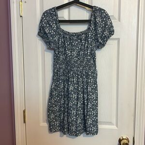American Eagle Blue floral mini dress